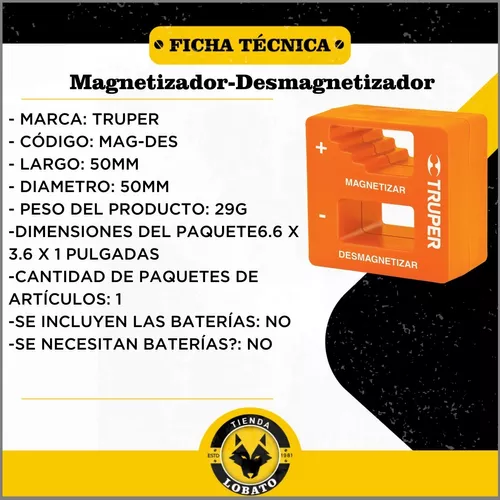 Magnetizador Desmagnetizador Imantador Para Destornilladores