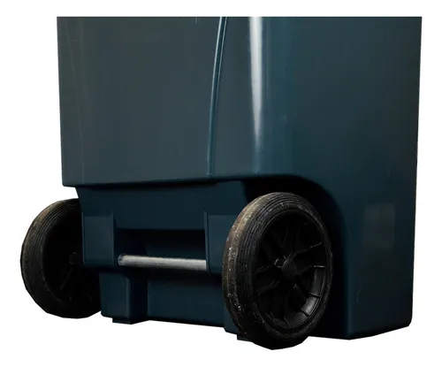 Contenedor Tacho De Basura Residuos Con Ruedas 180 Lts Color Gris oscuro