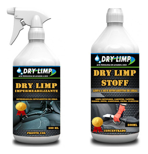 Kit Limpa Estofados + Impermeabilizante Dry Limp, Lava Sofá