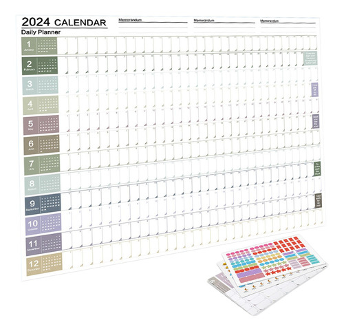 Calendario Para Colgar En La Pared 2024 Plegable Para