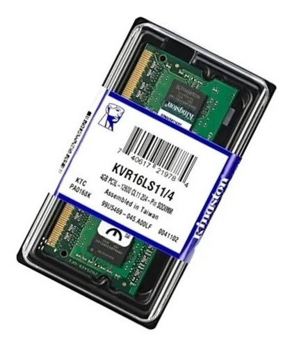 Memoria Ram Sodimm 4gb Ddr3l 1600mhz Pc12800 1.35v Kingston