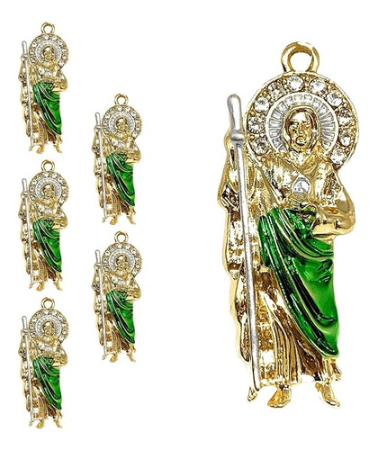 Dijes San Judas Para Hacer Joyas Piezas Dijes Metal Dorado S