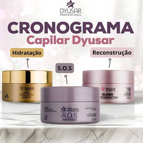 Kit Cronograma Capilar + Shampoo Ph Equilibrium 1 Litro