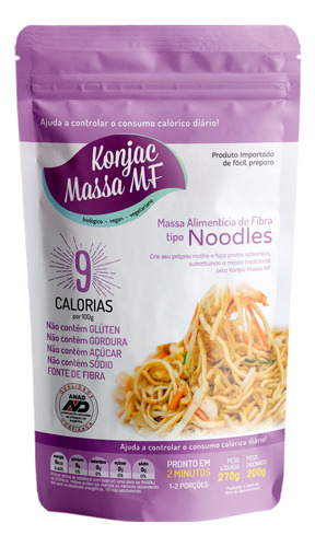 Kit 14 Tipo Macarrão Konjac Noodles + Cabelo De Anjo Dieta