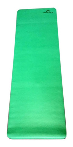 Colchoneta Mat Yoga Pilates Fina Ejercicio Equilibrio Caucho Color Verde