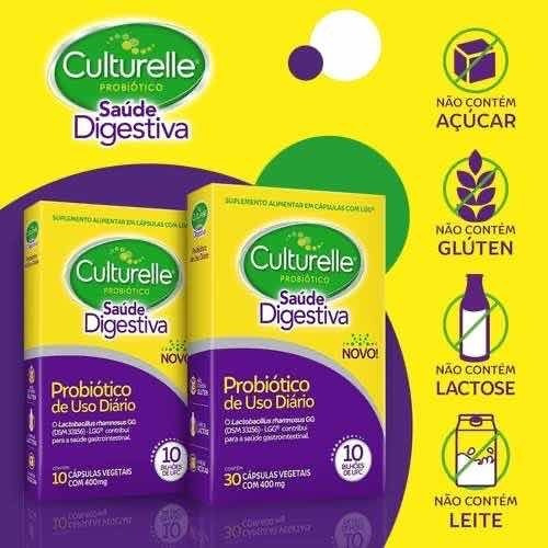 Culturelle Probiótico 400mg C/ 10 Cápsulas Sabor Sem Sabor Sem Sabor
