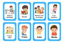 Comprar Pecs Autismo Cartas De Comunicação Rotina Escolar 80 Cards