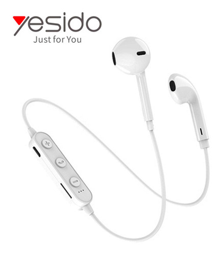 Audífono Yesido Ysp03 Sports Bluetooth Headset Blanco