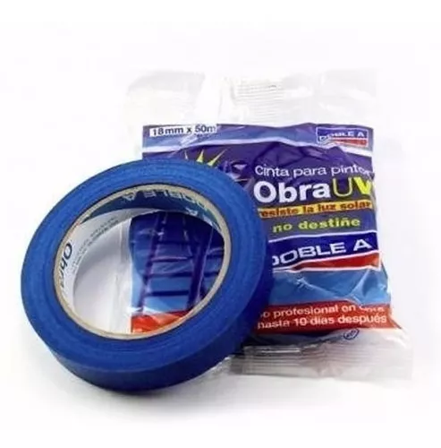 Cinta De Papel Enmascarar Azul Uv 48 Mm Doble A Pintor X 20 - $ 117.114,4