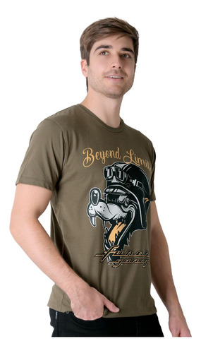 Playera Hombre Moda Camiseta Verde Furor 62107028