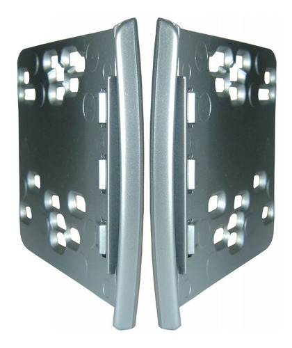 Moldura Som Central Multimídia Dvd 2 Din Ford Focus Prata