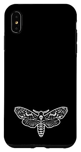 Funda Para iPhone XS Max Death's Head Moth Goth Skull But-02