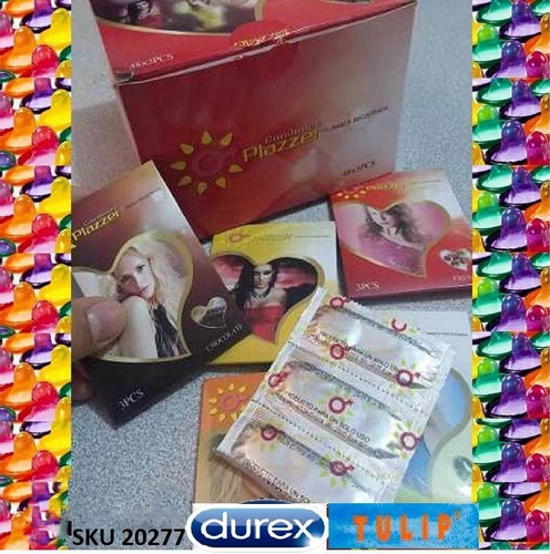 Caja 155 Condones Preservativo Plazzer Tulip Durex W11