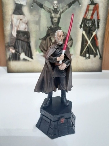 Miniatura Count Dooku Star Wars Xadrez Oficial De Metal.