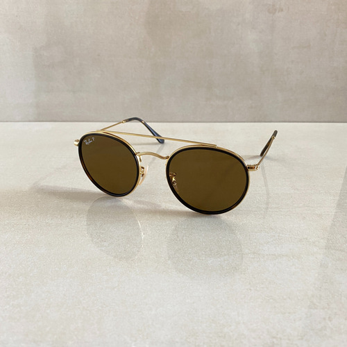 Ray Ban Solar Round Double Bridge Original Rb3647 Polarizado