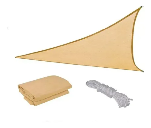 comprar Malla Sombra Triangular Vela 3.6mt X 3.6mts Beige K37