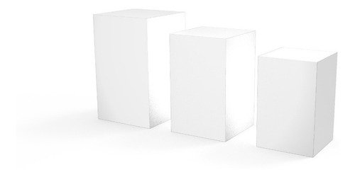 Set 3 Bases Plintos Cajones Para Exhibición