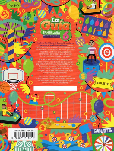 Guía Santillana 6° Pack C/4 Libros + Examen Pública 2021-22