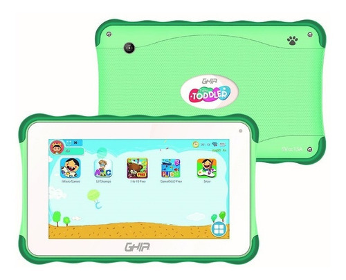 Tablet Ghia Para Niños 7 Toddler 7' 1gb 16gb Android 10 Go Color Verde Claro