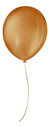 Balão De Festa Látex Liso - Cores - 9  23cm - 50 Unidades Cor Mocha