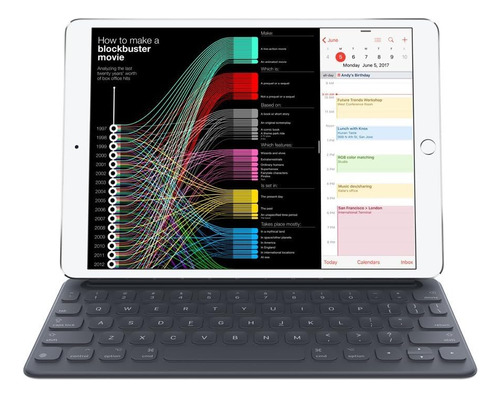 Apple - Teclado Inteligente Para iPad Pro De 10 5 Pulgadas  