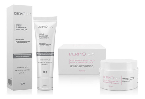 Kit Higiene Íntima Clareador E Esfoliante Dermosex