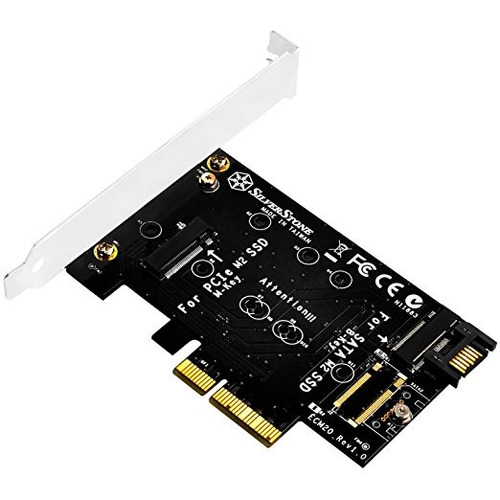 Silverstone Sst-tecnología Ecm20 Doble M2 A Pci-e X4 Y Adapt