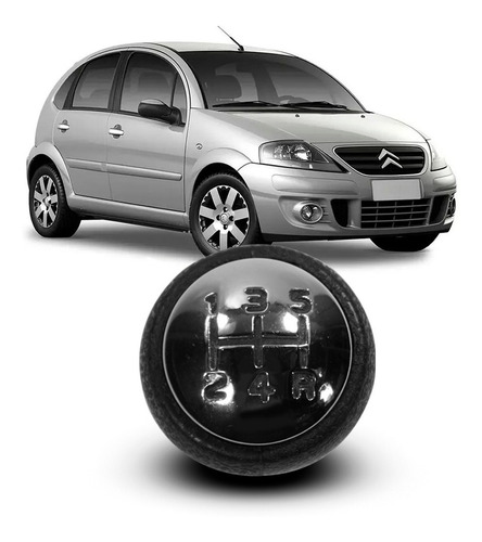 Imagem 1 de 4 de Manopla Bola Cambio C3 Peugeot 207 307 2003 04 05 06 A 2012