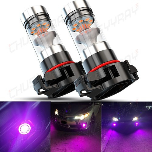 Faros Neblineros Led H16/5202/psx24w Rosa, Morado, 1 Par