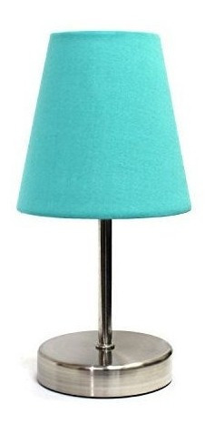 Simple Designs Home Lt2013-blu Mini Lámpara Básica De Mesa