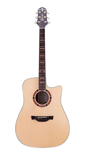 Violão Crafter D20ce Pro Folk Cutaway Tampo Sólido Natural 