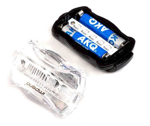 Luz Led Trasera 8 Funciones Blanca 004f Para Bicicleta