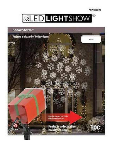 Proyectores De Luces Deco Lightshow Swirling White Led Snowf