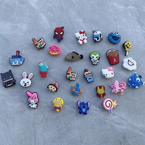 Paquete Con 100 Colgantes De Zapatos Para Dibujos Animados D