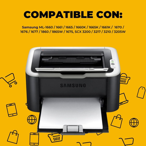 Tóner 104s Compatible Con Samsung 1660 1661 1665 1660k 1665k