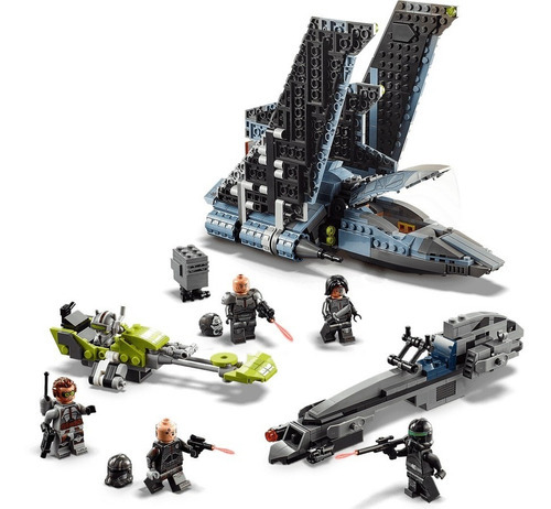 Blocos de construção Lego Star Wars The Bad Batch attack shuttle 969 peças em caixa