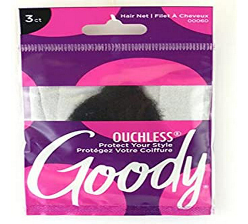 Pinzas - Goody Styling Essentials Hair Net, Black, 3 Count