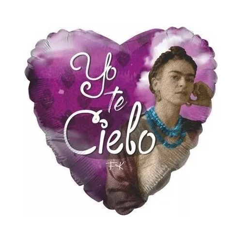1pz Globo Metálico Frida Kahlo Yo Te Cielo 18in 0fri0