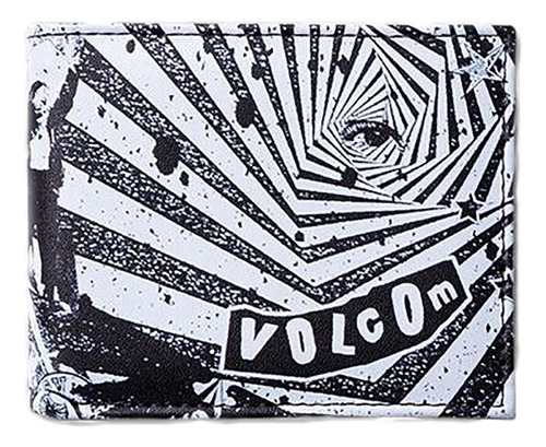 Cartera negra plegable Volcom Post, talla única