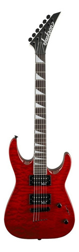 Guitarra eléctrica Jackson JS Series JS32TQ dinky de arce/tilo transparent red brillante con diapasón de amaranto