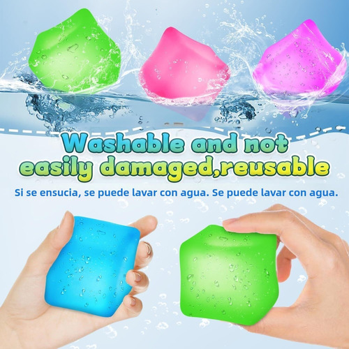 8 Cubos Sensoriales Fidget Antiestrés, Squishy Stress Ball