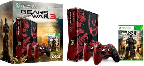 Console Xbox 360 Slim 320GB (Edição Gears of War 3) - Microsoft -  MeuGameUsado