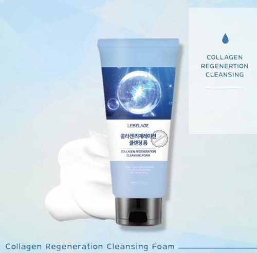 Espuma Limpiadora Facial Coreana Regeneradora De Colágeno