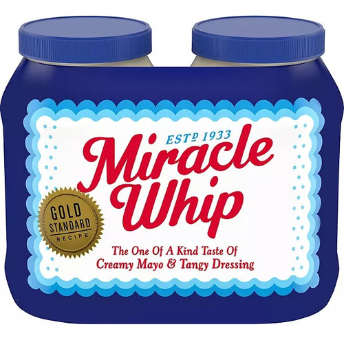 2x Miracle Whip Kind Of Creamy Mayo  Tangy Dressing Mayonesa