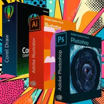 Comprar Pack  Adobe3x1 Photoshop Lightroom  Coreldraw Para Diseño