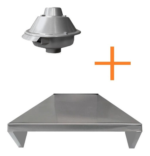 Campana De Cocina Tst 60 Cm Standard Inox Vacia + Motor