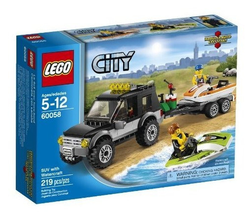 Lego City Great Vehicles 60058 Suv Con Motos Acuaticas