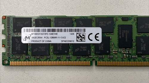 Memoria Servidor Hp Dell Ibm 16gb Ddr3 1600mhz Ecc Reg Rdimm