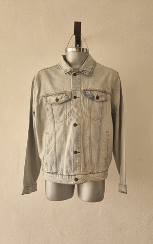 Chamarra Mezclilla Chaqueta Trucker Hombre Talla Extra Xxl