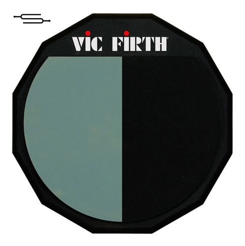 Imagen 1 de 4 de Goma De Practica Bateria Vic Firth 12 Pulgadas Combinado 